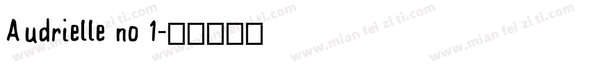 Audrielle no 1字体转换